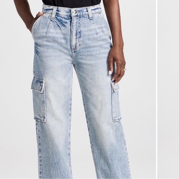 pistola Denim - Pistola Bobbie Cargo Regent Wide Leg Trouser Jean Size 24 High Rise Utility